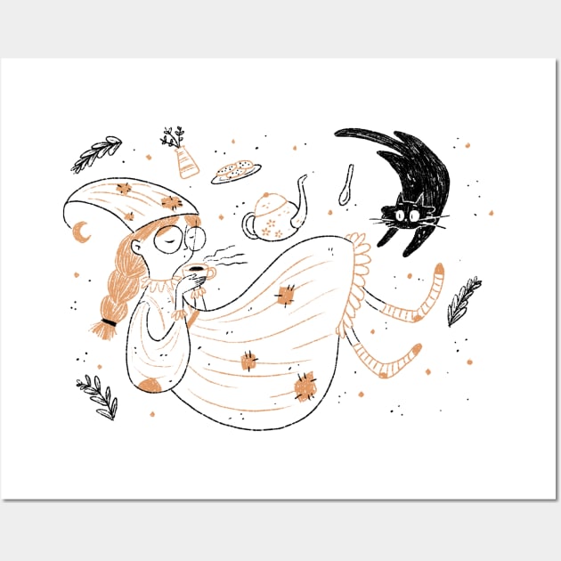 sleepy time tea Wall Art by PatriciaCo